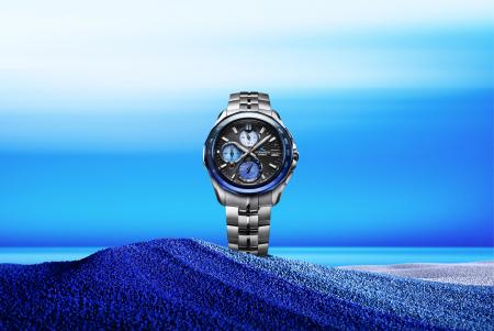 千変万化の大海を阿波藍で表現した“OCEANUS”