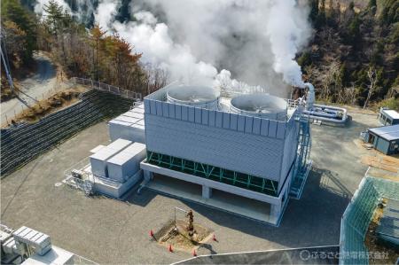 熊本県の「わいた第2地熱発電所」における発電および 熊本県の「わいた第2地熱発電所」における発電および