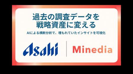 マインディアがアサヒビールの過去調査データをAIで横