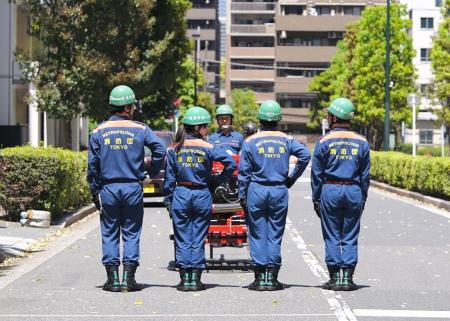 スタッフの約7割が消防団員。アナウンサーの映像制作