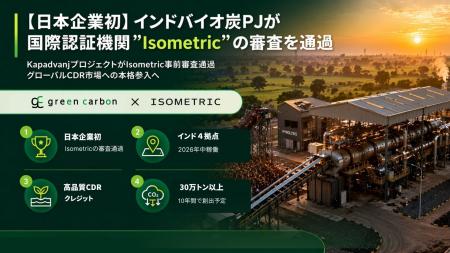 【日本企業初】Green Carbon、インドバイオ炭プロジェ