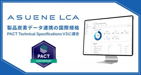 アスエネ、「ASUENE LCA」が国際規格「PACT Technical