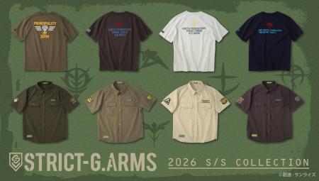 STRICT-G.ARMSシリーズよりカットソー、半袖シャツの