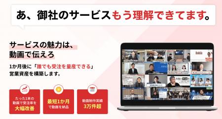 営業改善特化の動画制作サービス「動画でカリトルくん