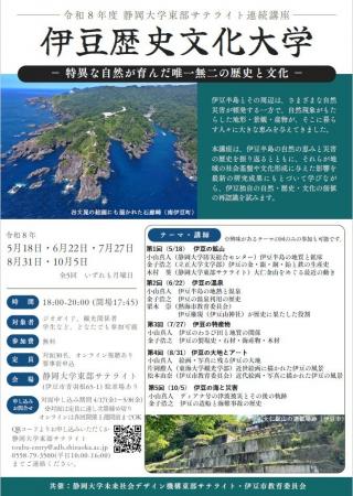 静岡大学東部サテライト連続講座「伊豆歴史文化大学」