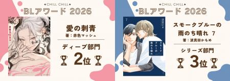 「第17回BLアワード2026」の各部門で『愛の刺青』＆『