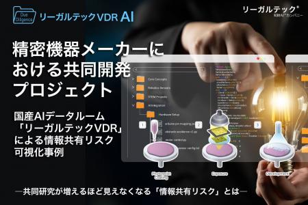 精密機器メーカーにおける共同開発プロジェクトで初導