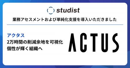 アクタスが、業務アセスメントおよび単純化支援を活用