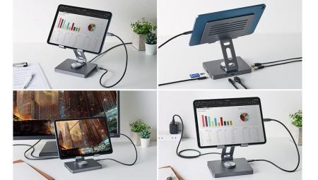 ドッキングステーション機能を搭載！ポート拡張や映像