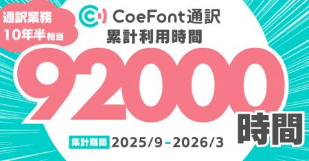 AIリアルタイム翻訳「CoeFont通訳」、サービス開始半