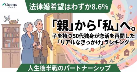 「親」から「私」へ。子を持つ50代独身が恋活を再開し