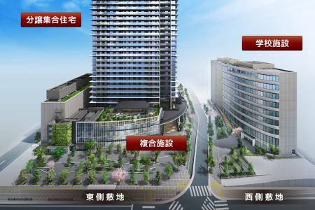 大阪・十三で超高層分譲マンション施工に参画　創業の