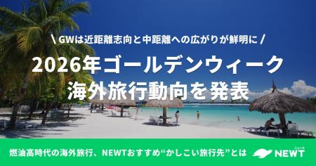 旅行アプリ『NEWT（ニュート）』、2026年ゴールデンウ