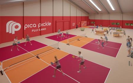 PICA富士西湖に全天候型ピックルボール施設「PICA PIC