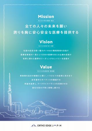 オーソエッジジャパンがミッション・ビジョン・バリュ