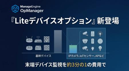 ネットワーク監視ツール「OpManager」、末端デバイス