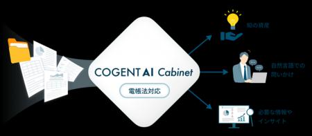 AI電子保存ナレッジベース「COGENT AI Cabinet」を提