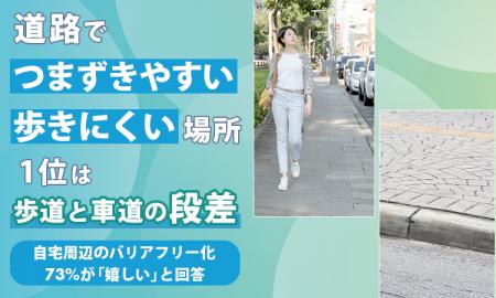 道路で「つまずきやすい」「歩きにくい」場所、1位は