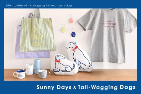 かわいい犬と晴れやかなメッセージが魅力の[Sunny Day