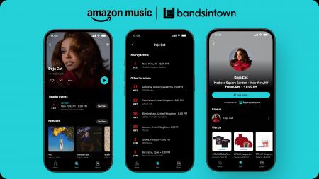 Amazon MusicとBandsintownが提携し、国内外アーティ