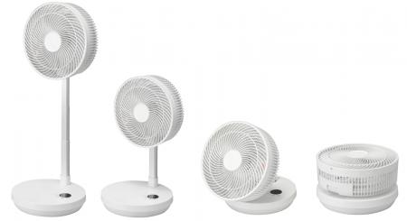 昨年大ヒットの折りたたみコードレス扇風機がさらに進