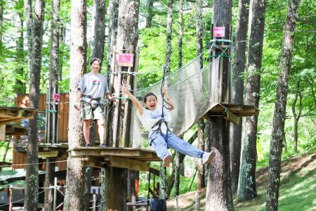 東急リゾートタウン蓼科の「フォレストアドベンチャー