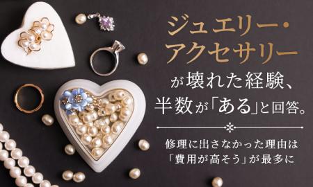 ジュエリー・アクセサリーが壊れた経験、半数が「ある