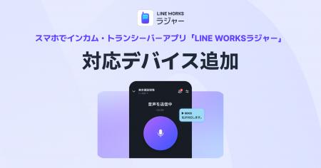 「LINE WORKSラジャー」が、Shokz社のオープンイヤー