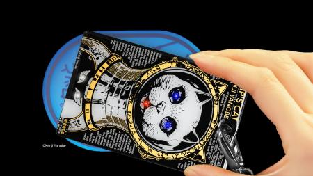 改札のタッチでLEDが光るICカードケース　基板アutf-8