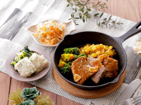 肉の旨み溢れる「黒毛和牛のやみつきガーリックソース