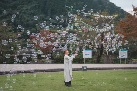 【箱根ホテル小涌園】シャボン玉で♯し泡せをお届け！