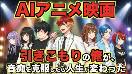 個人制作の長編AIアニメ映画「引きこもりの俺が、音痴