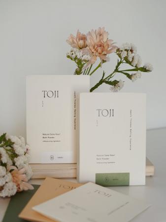 TOJI、新商品「酒粕バスパウダー 橙-DAIDAI-」の販売