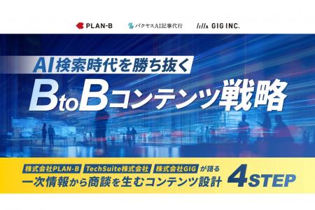 【4社共催】GIG、PLAN-B、TechSuite、マーケメディア