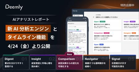 「Deemly」、新AI分析エンジンとタイムライン機能を公