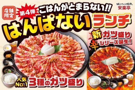 【安楽亭店舗限定メニュー】大人気のはんぱないランチ