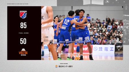 B2福岡｜外角とインサイドの優位で圧倒し、最終節を白