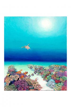 下関出身の画家・みやざきすうじが描く海や自然の世界