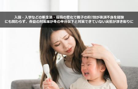 入園・入学などの新生活・環境の変化で親子の約7割が
