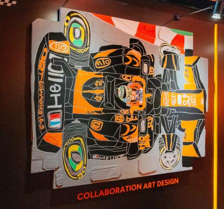 ペインター・落合翔平によるレーシングカーにインスパ