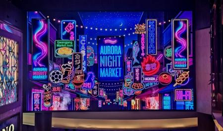 本場の韓国夜市をデジタルエンターテイメント空間で再