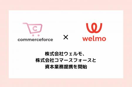 株式会社ウェルモ、株式会社コマースフォースと資本業
