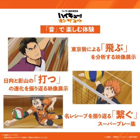 アニメ「ハイキュー!!」のプレーをコート上で超体験!!