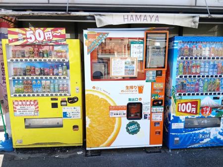 【大阪市生野区鶴橋】「浜弥鰹節」で生搾りオレンジジ