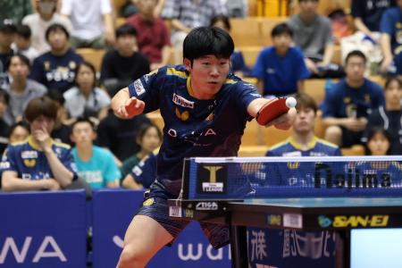 【卓球・金沢ポート】パクギュヒョン選手 契約更新の