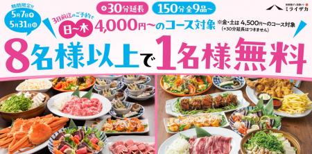 【ミライザカ】ゴールデンウィーク明けはミライザカで