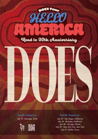 ロックバンド『DOES』、初のアメリカ大陸ツアー開催が
