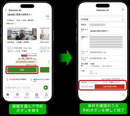 「楽天トラベル」、ユーザーに宿泊施設を提案するAIエ