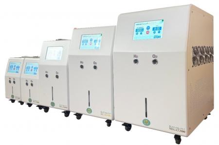 「大容量の発生量7,200ml/分」の水素・酸素供給を、更
