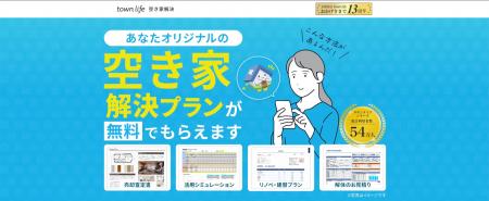 タウンライフ空き家解決、全国47都道府県、1718市区町